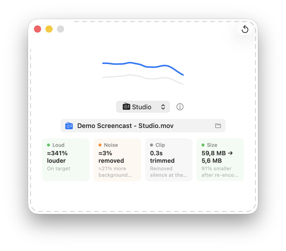 Louder Studio — adjust the processing chain